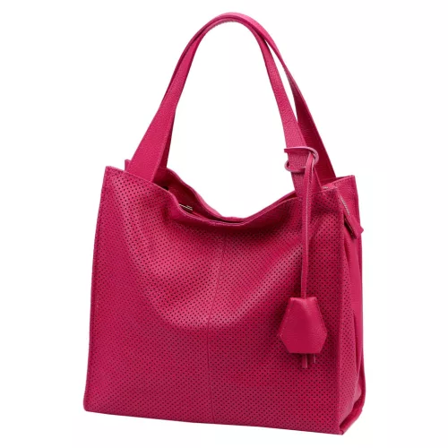Luka 26-099 DOLLARO magenta női bőr kézitáska