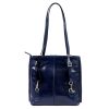 Florence 35 navy női bőr válltáska, hátizsákká alakítható 32 x 28 x 9 cm