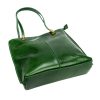 Florence 35 smaragzöld női bőr válltáska, hátizsákká alakítható 32 x 28 x 9 cm