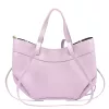 Luka 25-025 DOLLARO levendula lila női bőr kézitáska, válltáska 33 x 26 x 9 cm