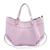 Luka 25-025 DOLLARO levendula lila női bőr kézitáska, válltáska 33 x 26 x 9 cm