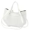 Luka 25-025 DOLLARO fehér női bőr kézitáska, válltáska 33 x 26 x 9 cm