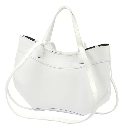 Luka 25-025 DOLLARO fehér női bőr kézitáska, válltáska 33 x 26 x 9 cm