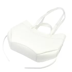   Luka 25-025 DOLLARO fehér női bőr kézitáska, válltáska 33 x 26 x 9 cm