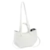 Luka 25-025 DOLLARO fehér női bőr kézitáska, válltáska 33 x 26 x 9 cm