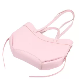   Luka 25-025 DOLLARO pasztell rózsaszín női bőr kézitáska, válltáska 33 x 26 x 9 cm