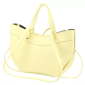   Luka 25-025 DOLLARO halvány sárga női bőr kézitáska, válltáska 33 x 26 x 9 cm