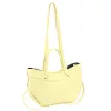 Luka 25-025 DOLLARO halvány sárga női bőr kézitáska, válltáska 33 x 26 x 9 cm