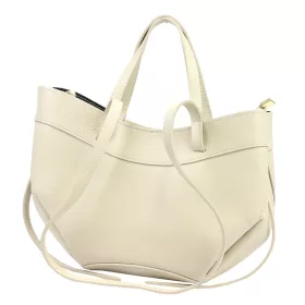   Luka 25-025 DOLLARO bézs női bőr kézitáska, válltáska 33 x 26 x 9 cm