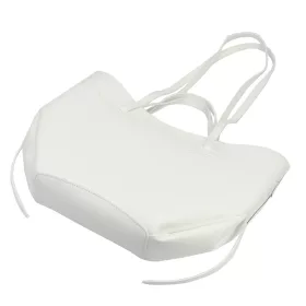   Luka 25-025 fehér női bőr kézitáska, válltáska 40 x 30 x 12 cm