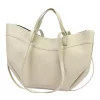 Luka 25-025 bézs női bőr kézitáska, válltáska 40 x 30 x 12 cm