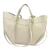 Luka 25-025 bézs női bőr kézitáska, válltáska 40 x 30 x 12 cm