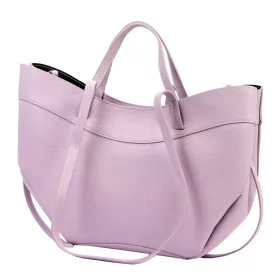   Luka 25-025 levendula lila női bőr kézitáska, válltáska 40 x 30 x 12 cm