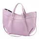 Luka 25-025 levendula lila női bőr kézitáska, válltáska 40 x 30 x 12 cm
