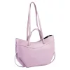 Luka 25-025 levendula lila női bőr kézitáska, válltáska 40 x 30 x 12 cm