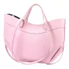 Luka 25-025 rózsaszín női bőr kézitáska, válltáska 40 x 30 x 12 cm