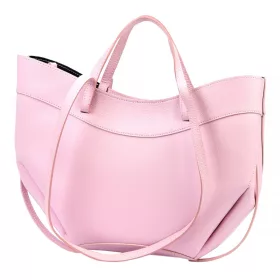   Luka 25-025 rózsaszín női bőr kézitáska, válltáska 40 x 30 x 12 cm
