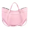 Luka 25-025 rózsaszín női bőr kézitáska, válltáska 40 x 30 x 12 cm