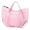 Luka 25-025 rózsaszín női bőr kézitáska, válltáska 40 x 30 x 12 cm