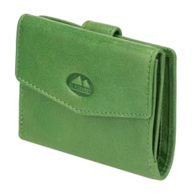    Dámska kožená peňaženka EL FORREST 853-151 s RFID zelenou farbou 11 x 9,5 x 2,5 cm