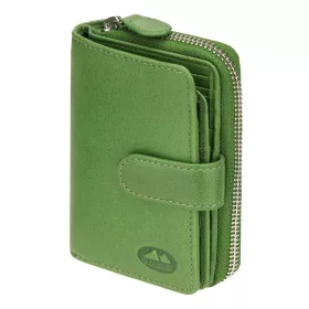   EL FORREST 821-151 RFID zelená kožená peňaženka 8,5 x 13 x 3 cm