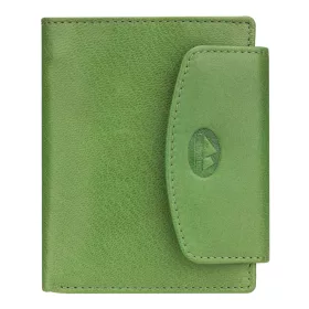    Dámska peňaženka z hovädzej kože EL FORREST 727-151 s RFID, zelená, 12,5 x 10,5 x 3 cm