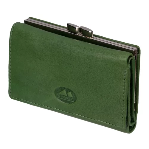  EL FORREST 579-151 RFID zelená kožená peňaženka 12 x 9 x 2,5 cm