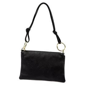   Luka 24-097 MN DOLLARO fekete női bőr kézitáska 25 x 16 x 3 cm