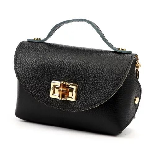 Luka 26-106 DOLLARO fekete női bőr kézitáska 19 x 13 x 9 cm