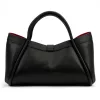  Dámska kožená kabelka Camilla PREMIUM 10.012 čierna 36 x 22 x 18 cm
