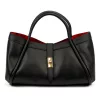  Dámska kožená kabelka Camilla PREMIUM 10.012 čierna 36 x 22 x 18 cm