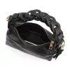  Luka 26-032 DOLLARO čierna dámska kožená kabelka 27 x 17 x 12 cm