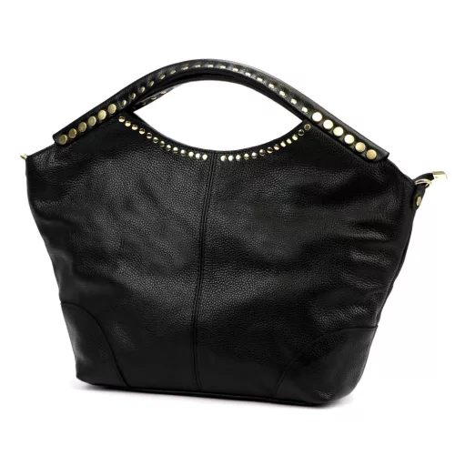  Dámska kožená kabelka Camilla PREMIUM 10.003 DOLLARO čierna 48 x 30 x 12 cm