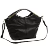  Dámska kožená kabelka Camilla PREMIUM 10.003 DOLLARO čierna 48 x 30 x 12 cm
