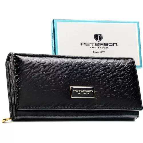  Dámska peňaženka Peterson PTN PX28-CNF čierna 18,5 x 9 x 3,5 cm