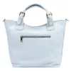  Dámska kožená kabelka Luka 26-108 v svetlomodrej farbe s bočným popruhom 38 x 30 x 15 cm