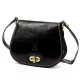  Dámska kožená crossbody kabelka Florence 59 čierna 24 x 19 x 9 cm