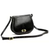  Dámska kožená crossbody kabelka Florence 59 čierna 24 x 19 x 9 cm
