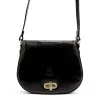 Dámska kožená crossbody kabelka Florence 59 čierna 24 x 19 x 9 cm