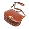  Dámska kožená crossbody kabelka Florence 59 v koňakovo hnedej farbe 24 x 19 x 9 cm
