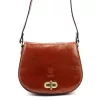  Dámska kožená crossbody kabelka Florence 59 v koňakovo hnedej farbe 24 x 19 x 9 cm