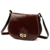  Dámska hnedá kožená crossbody kabelka Florence 59 24 x 19 x 9 cm