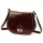  Dámska hnedá kožená crossbody kabelka Florence 59 24 x 19 x 9 cm