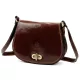  Dámska hnedá kožená crossbody kabelka Florence 59 24 x 19 x 9 cm