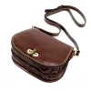  Dámska hnedá kožená crossbody kabelka Florence 59 24 x 19 x 9 cm