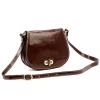  Dámska hnedá kožená crossbody kabelka Florence 59 24 x 19 x 9 cm