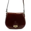  Dámska hnedá kožená crossbody kabelka Florence 59 24 x 19 x 9 cm