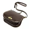  Dámska hnedá kožená crossbody kabelka Florence 59 24 x 19 x 9 cm