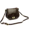  Dámska hnedá kožená crossbody kabelka Florence 59 24 x 19 x 9 cm