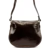  Dámska hnedá kožená crossbody kabelka Florence 59 24 x 19 x 9 cm